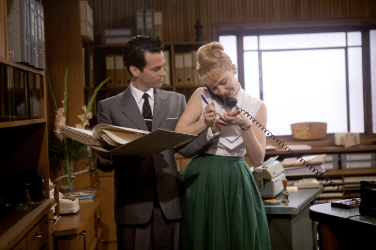 Eine Szene aus dem Film "Mademoiselle Populaire"