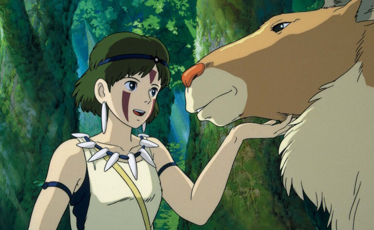 Eine Szene aus dem Film "Prinzessin Mononoke"