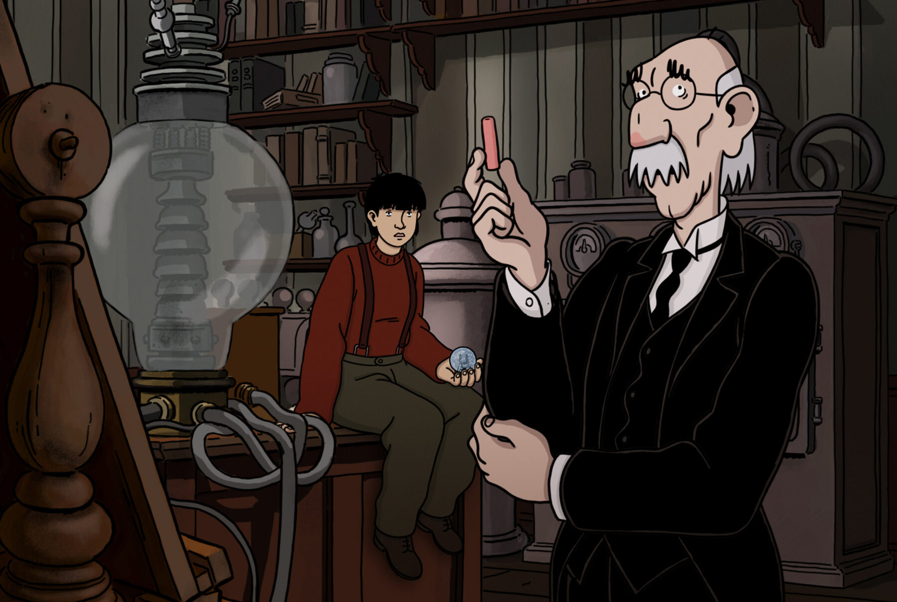 Eine Szene aus dem Film "April und die außergewöhnliche Welt" – 2