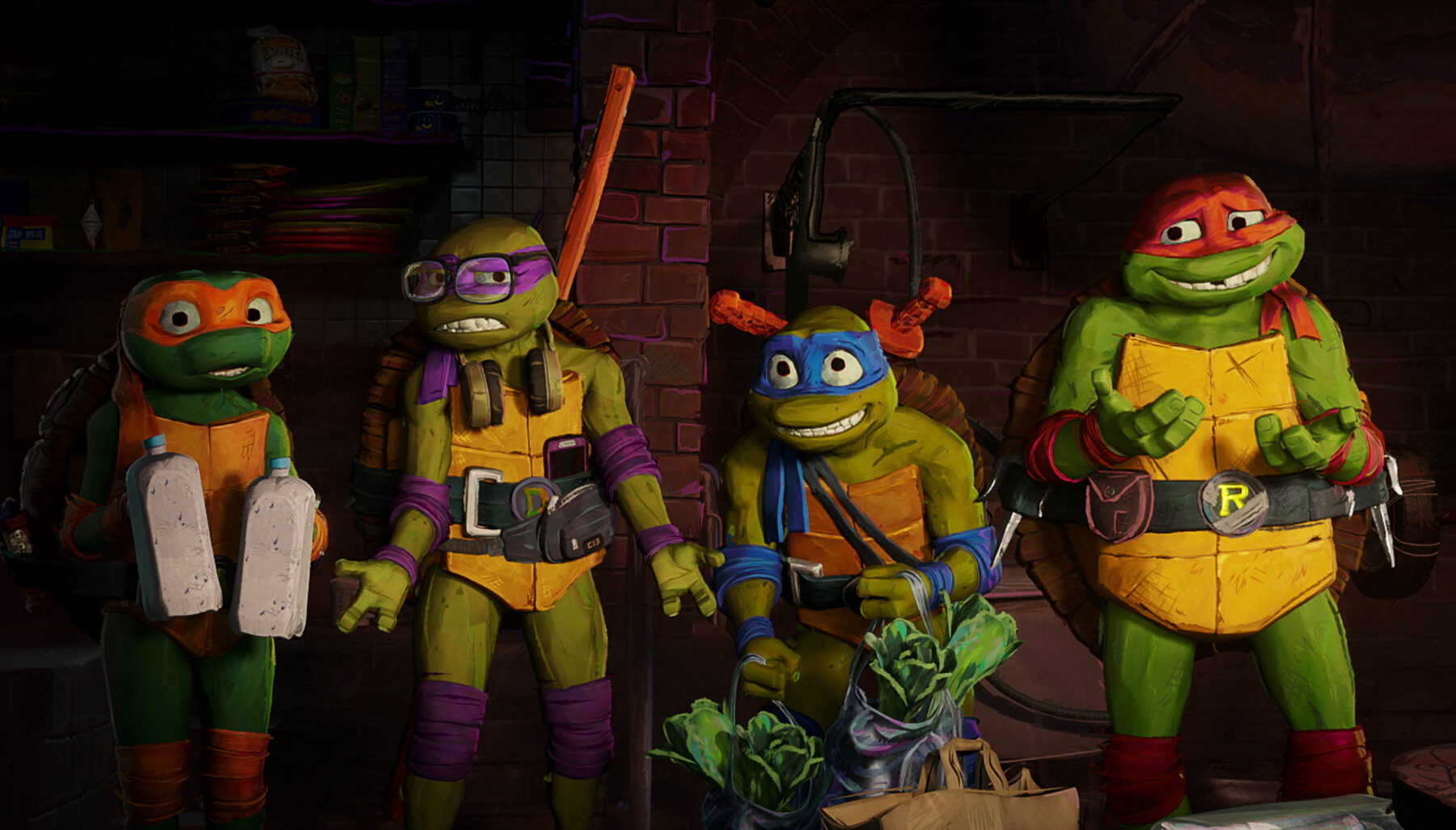 Eine Szene aus dem Film "Teenage Mutant Ninja Turtles: Mutant Mayhem" – 3