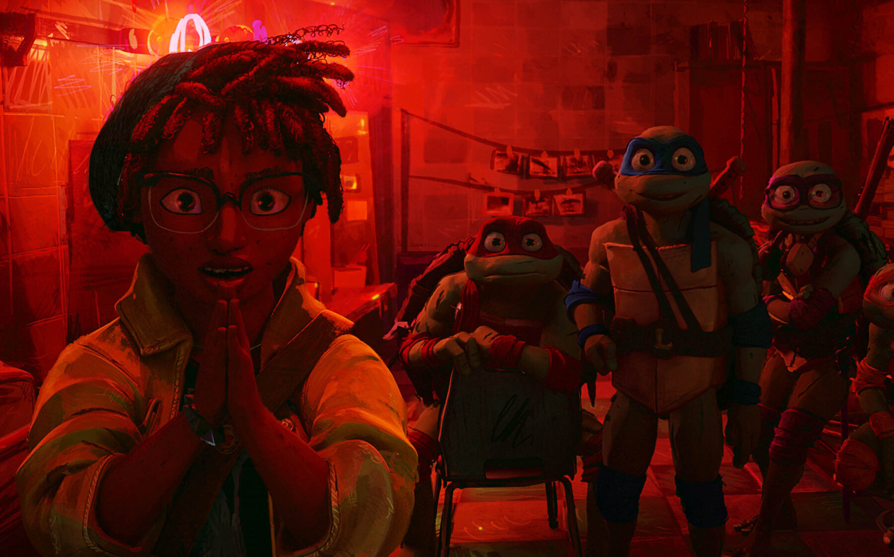Eine Szene aus dem Film "Teenage Mutant Ninja Turtles: Mutant Mayhem" – 4